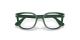 عینک طبی مربعی پرسول رنگ سبز - زاویه بالا