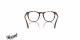 عینک طبی کائوچویی مربعی قهوه ای هاوانا پرسول - زاویه داخل