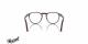 عینک طبی کائوچویی قهوه ای هاوانا گرد پرسول - زاویه داخل