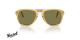 عینک آفتابی پرسول مدل استیو مک کوئین - Persol PO714SM Steve McQueen - با بدنه زرد و عدسی سبز - زاویه روبرو