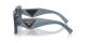 عینک آفتابی اورسایز پراد با بدنه گرافیتی شیشه‌ای و عدسی خاکستری - زاویه بالا