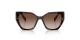 عینک آفتابی کائوچویی زنانه پرادا SPR19ZS با بدنه قهوه‌ای هاوانا و عدسی قهوه‌ای طیف‌دار - زاویه روبرو
