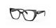 عینک طبی پرادا فریم کائوچویی گربه ای رنگ مشکی - عکاسی وحدت - زاویه سه رخ