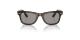 عینک آفتابی ری بن ویفرر کلاسیک فریم کائوچویی استات قهوه ای هاوانا به همراه عدسی خاکستری روشن - عکس از زاویه روبرو