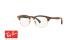 عینک طبی کلاب مستر چوبی ریبن - رنگ فلز طلایی - زاویه سه رخ