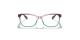 عینک طبی ری بن فریم پروانه جنس استات دو رنگ بالا شرابی شفاف پایین آبی - عکس از زاویه روبرو
