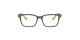 عینک طبی ری بن فریم کائوچویی ویفرر رنگ طوسی مات با نقطه های زرد رنگ - عکس از زاویه روبرو