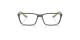 عینک طبی ری بن فریم کائوچویی مستطیلی طوسی مات و لکه های زرد - عکس از زاویه روبرو