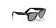 عینک آفتابی ویفرر ری بن - رنگ مشکی و عدسی خاکستری - عکس از زاویه سه‌رخ