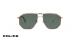 عینک آفتابی خلبانی مردانه پلیس  Horizon 5 Police SPLL17 - با بدنه فلزی طلایی و عدسی سبز - روبرو