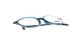 عینک طبی سیلوئت  SPX از بیرون قهوه ای و دور تا دور حدقه ها آبی به همراه دسته های تیتانیومی قهوه ای 