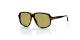 عینک آفتابی کائوچویی مربعی تام فورد با بدنه قهوه‌ای هاوانا و عدسی سبز روشن - زاویه سه‌رخ