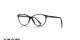 عینک طبی تام فورد - مدل گربه ای - کائوچویی مشکی رنگ - زاویه سه رخ