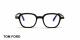 عینک طبی چندضلعی بلوکنترل تام‌فورد با بدنه مشکی - روبرو