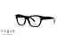 عینک طبی کائوچویی زنانه وگ فریم گربه ای رنگ مشکی - عکاسی وحدت - عکس از زاویه سه رخ 