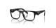 عینک طبی مستطیلی پرادا با بدنه مشکی - زاویه سه‌رخ