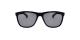 عینک آفتابی مستطیلی زینیا خاکستری با بدنه مشکی - عکاسی توسط عینک وحدت - زاویه ی راست به چپ