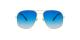 عینک آفتابی زینیا طرح ژنرال ریبن بدنه طلایی عدسی ها آبی طیف دار - عکاسی وحدت - زاویه روبرو