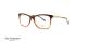 عینک طبی کائوچویی آنا هیکمن - رنگ بدنه قهوه ای طلایی - عکاسی وحدت - زاویه سه رخ