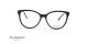 عینک طبی کائوچویی دسته دو رو مشکی رنگ آناهیکمن - عکاسی عینک وحدت - زاویه روبرو