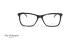 عینک طبی آنا هیکمن - بیضی شکل - رنگ ترکیبی مشکی طلایی - عکاسی وحدت - زاویه رو به رو