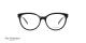 عینک طبی بیضی شکل طرح گربه ای آناهیکمن - دسته دو رو - رنگ مشکی - عکاسی وحدت - زاویه رو به رو