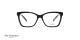 عینک طبی بیضی گوشه دار آناهیکمن - دسته دو رو - رنگ مشکی - عکاسی وحدت - زاویه رو به رو