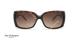 عینک آفتابی مربعی شکل آناهیکمن - بدنه قهوه ای هاوانا عدسی ها قهوه ای طیف دار - عکاسی وحدت - زاویه رو به رو