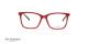 عینک طبی آناهیکمن - دسته دورو - قرمز- عکاسی وحدت - زاویه رو به رو