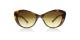 عینک آفتابی بولگاری - مدل گربه ای - رنگ قهوه ای هاوانا - زاویه روبرو