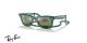 عینک آفتابی ویفرر ریبن رنگ سبز شیشه ای با عدسی پلاریزه کرومانس سبز -زاویه سه رخ