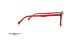 عینک طبی گرد کائوچویی رویه دار قرمز سنترواستایل - عکس از زاویه کنار