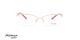 عینک طبی زیر گریف هیکمن - بدنه طلایی سر دسته قرمز هاوانا - عکاسی وحدت - زاویه رو به رو