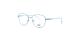 عینک طبی هاوک فریم زنانه فلزی گرد و گربه ای به رنگ آبی آسمانی - عکس از زاویه سه رخ
