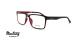 عینک طبی رویه دار موستانگ - MUSTANG MU6931- رنگ مشکی قرمز - عکاسی وحدت - عکس زاویه سه رخ