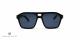 عینک آفتابی خلبانی مردانه فیلیپ پلین با بدنه استات مشکی و عدیب آبی -روبرو