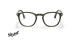 عینک طبی کائوچویی پرسول فریم مربعی رنگ سبز زیتونی - عکس از زاویه روبرو