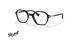 عینک طبی کائوچویی چند ضلعی پرسول رنگ قهوه ای مشکی - عکس زاویه سه رخ