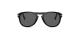 عینک آفتابی پرسول مدل استیو مک کوئین فریم کائوچویی مشکی و عدسی خاکستری تیره با دسته های تاشو - عکس از زاویه روبرو