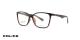 عینک طبی مربعی شکل قهوه ای هاوانا پلیس VPL504N - عکاسی وحدت - زاویه سه رخ
