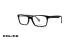 عینک طبی مستطیلی شکل پلیس - مشکی براق - عکاسی وحدت - زاویه سه رخ