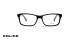 عینک طبی مستطیلی شکل پلیس - مشکی براق - عکاسی وحدت - زاویه روبرو