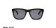 عینک آفتابی پلیس فریم کائوچویی مربعی مشکی رنگ و عدسی دودی - عکس از زاویه روبرو