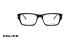 عینک طبی مستطیل شکل پلیس - رنگ مشکی - عکاسی وحدت - زاویه روبرو