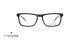 عینک طبی مستطیل شکل تی شارژ - کائوچویی مشکی رنگ - عکاسی وحدت - زاویه سه رخ