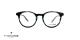 عینک طبی گرد تی شارژ - سبک - بدنه طوسی سبز - عکاسی وحدت - زاویه روبرو