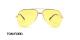 عینک شب طرح خلبانی طلایی شیشه زرد تام فورد - عکاسی عینک وحدت - زاویه روبرو
