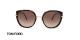 عینک آفتابی زنانه فلزی قهوه ای هاوانا تام فورد - زاویه روبرو