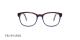 عینک طبی تروساردی فریم آبی کائوچویی VTR027 - عکاسی وحدت- زاویه رو به رو