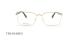 عینک طبی فلزی طلائی تروساردی - عکاسی وحدت - زاویه روبرو
